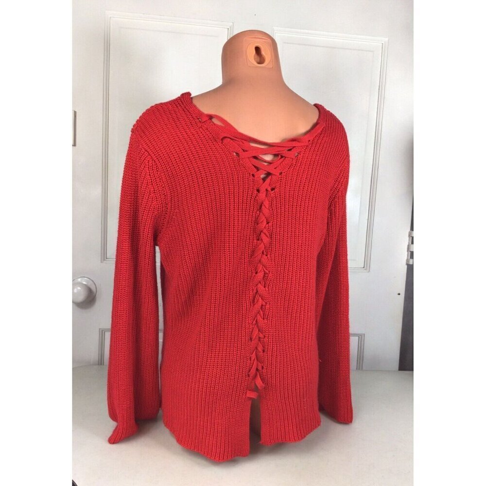 Joseph A Sweater Tie Back Womens Medium
